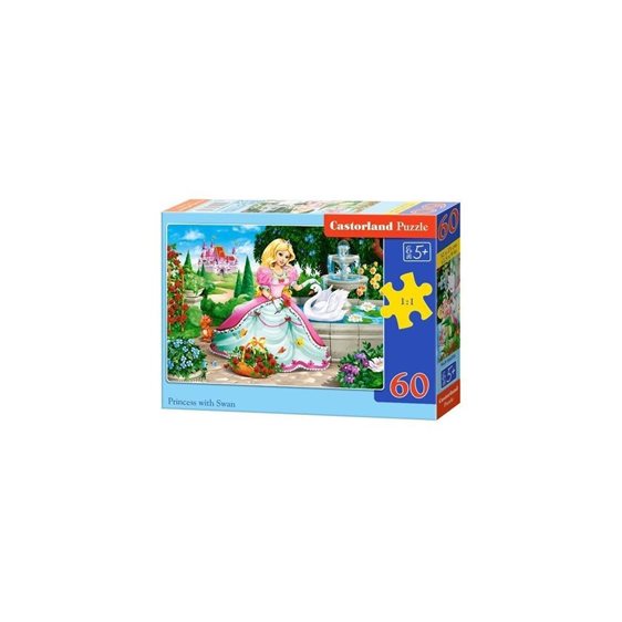 Παζλ Castorland 60 τμχ. Princess with Swan 32x23cm B-066056