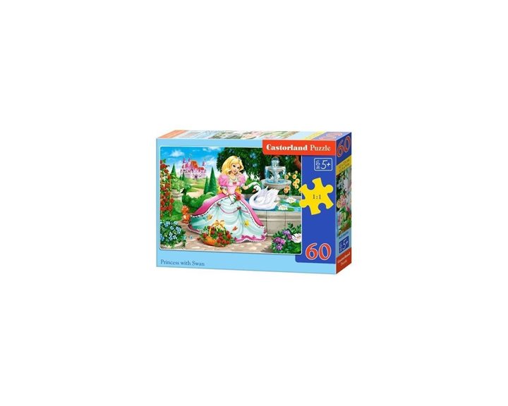Παζλ Castorland 60 τμχ. Princess with Swan 32x23cm B-066056