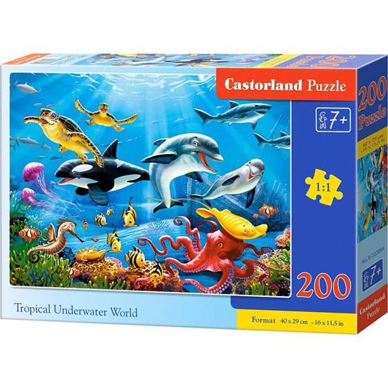 Παζλ Castorland 200 τμχ   40x 29cmTropical Underwater World