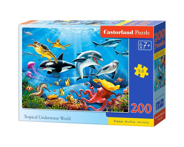 Παζλ Castorland 200 τμχ   40x 29cmTropical Underwater World