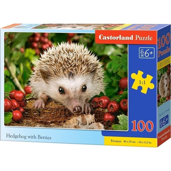 Παζλ Castorland 100τεμ. Hedgehog With Berries 40x29cm B-111145