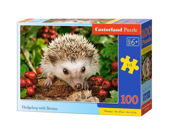 Παζλ Castorland 100τεμ. Hedgehog With Berries 40x29cm B-111145