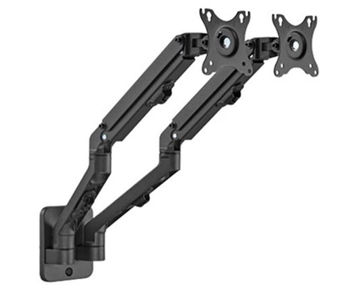 GEMBIRD ADJUSTABLE WALL 2-DISPLAY MOUNTING ARM 17'-27', UP TO 7KG