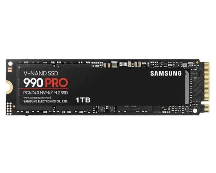 SAMSUNG SSD M.2 NVMe PCI-E GEN4 1TB MZ-V9P1T0BW SERIES 990 PRO, M.2 2280, NVMe PCI-E GEN4x4, READ 7450MB/s, WRITE 6900MB/s, 5YW.