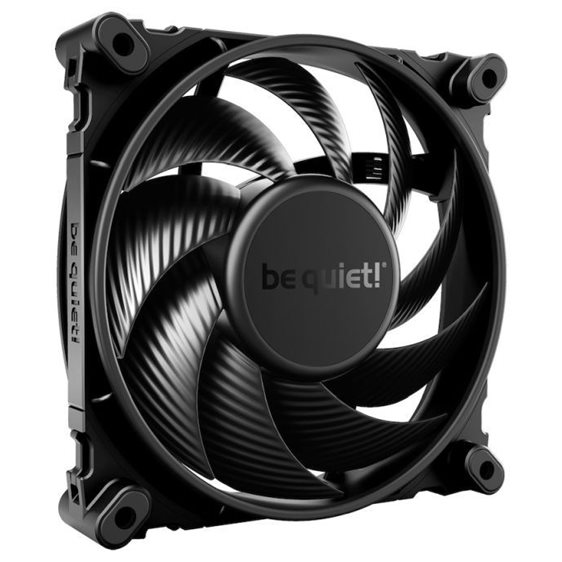 BeQuiet Fan Silent Wings 4 120mm PWM High-Speed BL094, 4 Pin PWM, 2500RPM, 76.7CFM/130.31m3/h, 31.2 dB, Lifespan 300000h, Black, 5YW. BL094