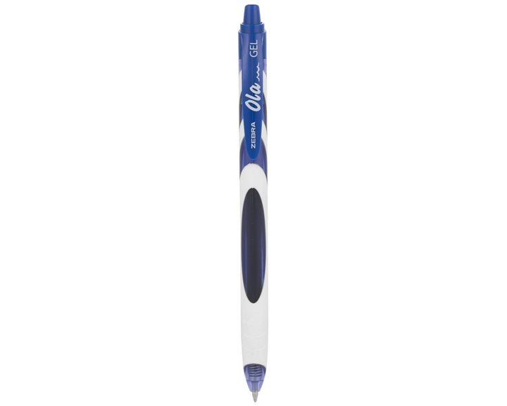 Στυλό Zebra Ola Gel με Κουμπί 0.5mm Μπλε