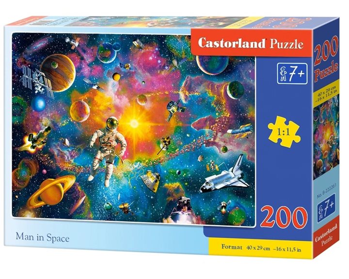 Παζλ Castorland 200τμχ. Man In Spacet 40x29cm B-222261