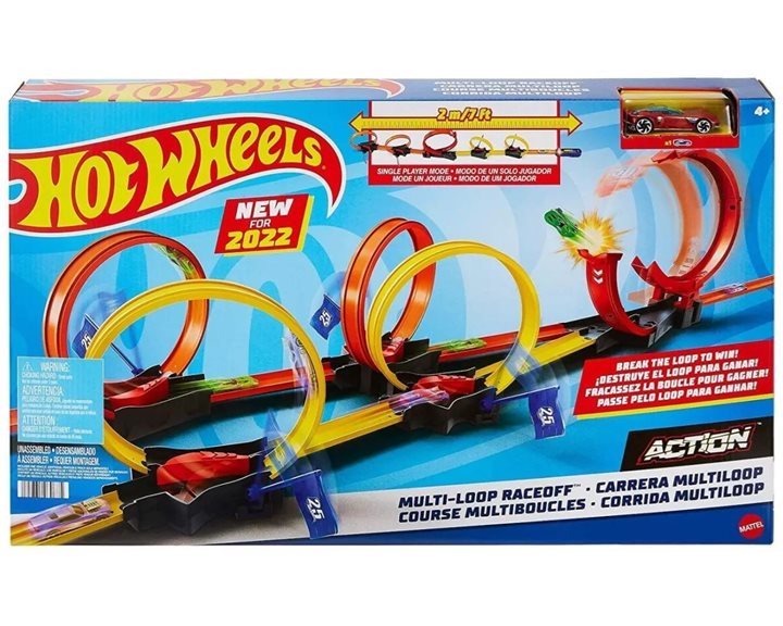 HOT WHEELS ΠΙΣΤΑ ΓΙΑ ΚΟΝΤΡΕΣ ΜΕ ΠΟΛΛΑΠΛΑ ΛΟΥΠ - HDR83