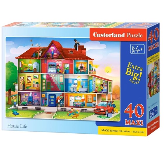 Παζλ Castorland 40 Maxi House Life B-040346-1