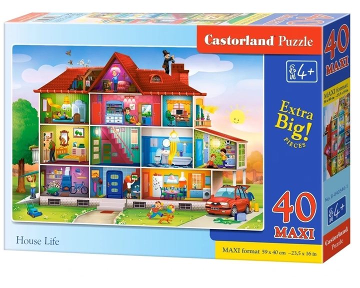 Παζλ Castorland 40 Maxi House Life B-040346-1