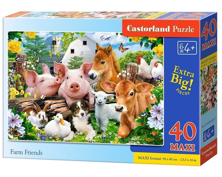 Παζλ Castorland 40 Maxi Farm Friends C-040339-1