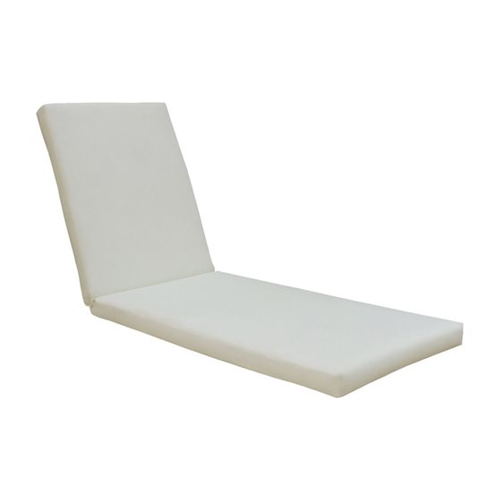 Sunlounger Μαξιλάρι Ξαπλώστρας Ύφασμα Εκρού Water Repellent, Foam+Polyester Φερμουάρ-Velcro Ε2017