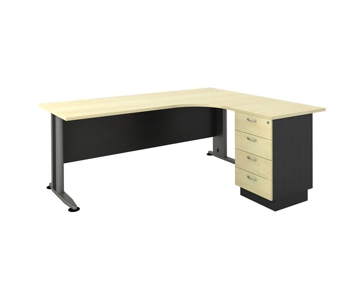 Superior Compact Δεξιά Γωνία Απόχρωση Dark Grey - Beech ΕΟ995