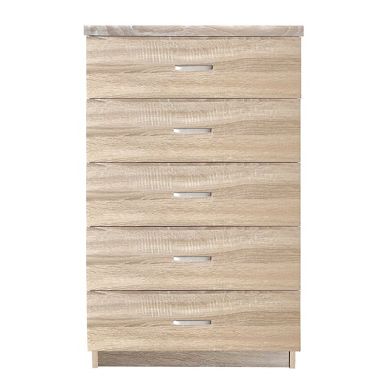 DRAWER Συρταριέρα με 5 Συρτάρια, Απόχρωση Sonoma Ε7395,2
