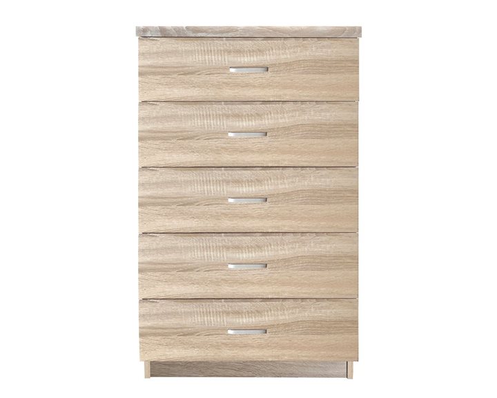 DRAWER Συρταριέρα με 5 Συρτάρια, Απόχρωση Sonoma Ε7395,2