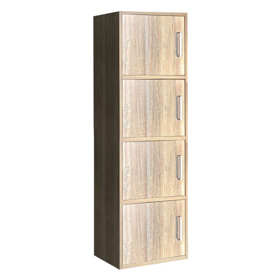 Closet Ντουλάπι Βοηθητικό Τετράφυλλο, Απόχρωση Sonoma Ε8383,2