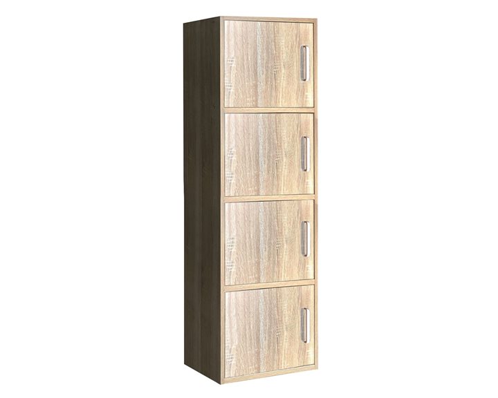 Closet Ντουλάπι Βοηθητικό Τετράφυλλο, Απόχρωση Sonoma Ε8383,2