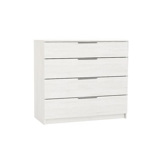 Drawer Συρταριέρα Με 4 Συρτάρια, Απόχρωση Άσπρο Ε759,3