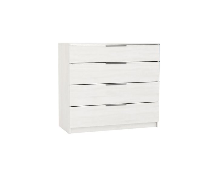 Drawer Συρταριέρα Με 4 Συρτάρια, Απόχρωση Άσπρο Ε759,3