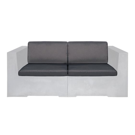 CONCRETE Set Μαξιλάρια Καναπέ Γκρι Ύφασμα Water Repellent 4 Tεμάχια Ε6200,Μ2