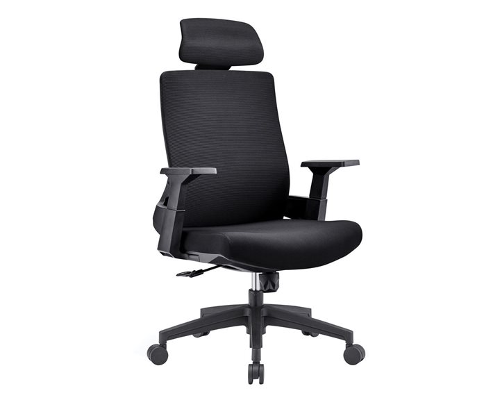 BF8900 Πολυθρόνα Γραφείου Διευθυντή, Mesh Μαύρο, Ύφασμα Μαύρο ΕΟ528,10