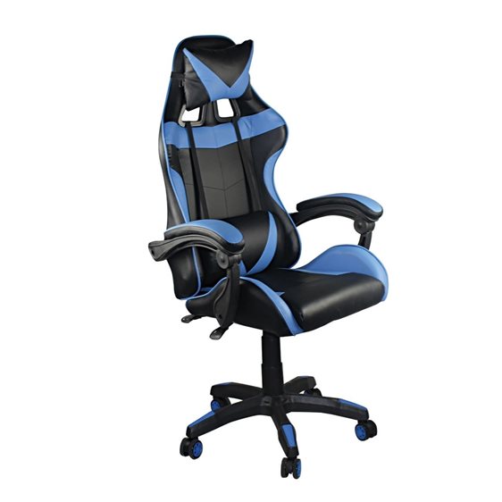 BF7850 Gaming Πολυθρόνα Γραφείου Διευθυντή Pu Μαύρο - Μπλε ΕΟ582,2
