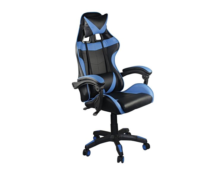 BF7850 Gaming Πολυθρόνα Γραφείου Διευθυντή Pu Μαύρο - Μπλε ΕΟ582,2