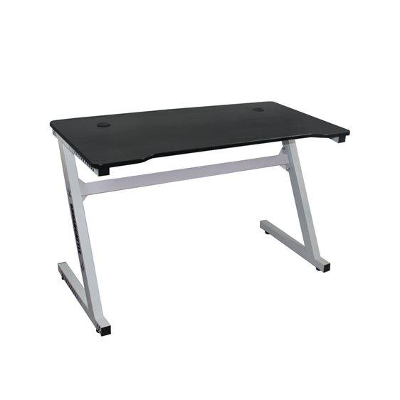 Gaming Γραφείο 120x60cm Τ.Carbon Μέταλλο Βαφή Άσπρο ΕΟ416,2