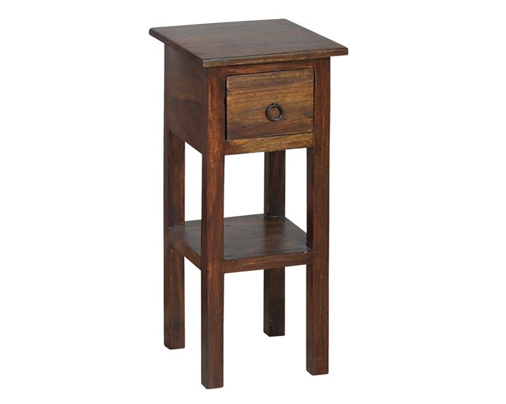 CLASSIC Stand - Τραπεζάκι Βοηθητικό H.55cm - 1 Συρτάρι, Ξύλο Sheesham Καρυδί ΕS391,2