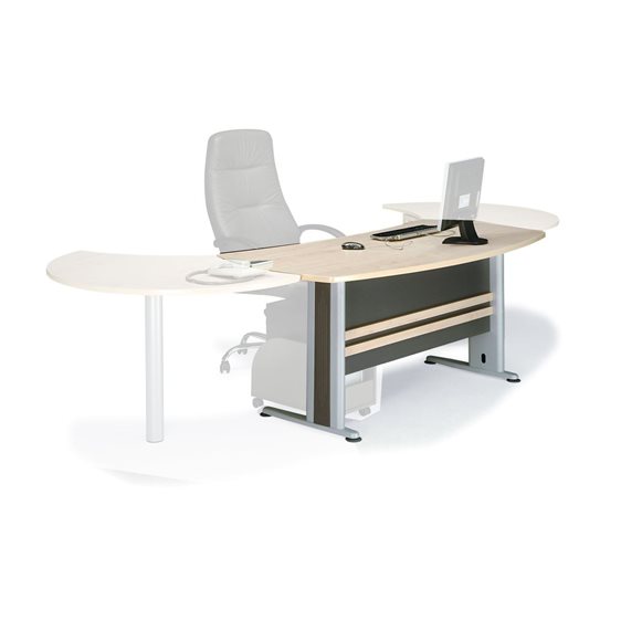 Executive Γραφείο Απόχρωση Dark Grey - Beech ΕΟ999Γ