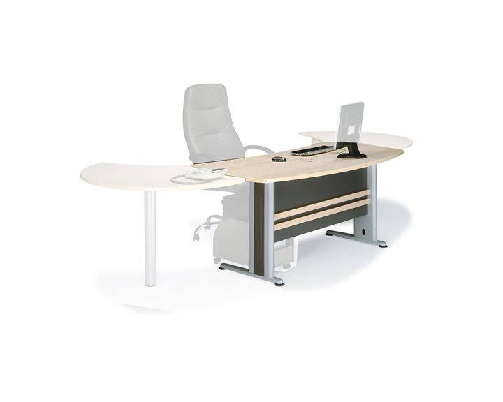 Executive Γραφείο Απόχρωση Dark Grey - Beech ΕΟ999Γ