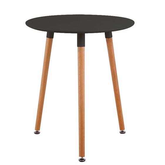 ART Τραπέζι Οξιά Φυσικό, MDF  Μαύρο Ε7089,2
