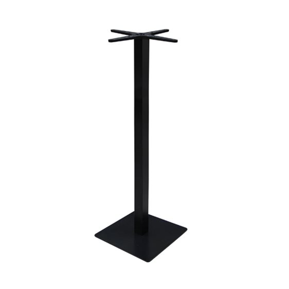 Prato Βάση Τραπεζιού Bar 45x45cm H.108cm Μέταλλο Βαφή Μαύρο / 14,50Kg Ε0681