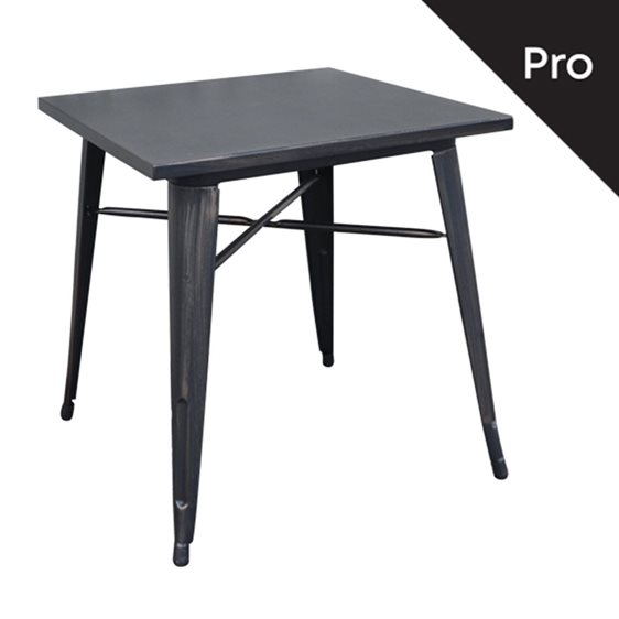 Relix Τραπέζι Dining-Pro, Μέταλλο Βαφή Antique Black Ε5200,10