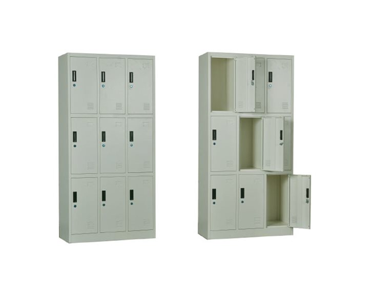 LOCKER 9 Θέσεων Φοριαμός - Ερμάριο, Μέταλλο Βαφή  Άσπρο Ε6003