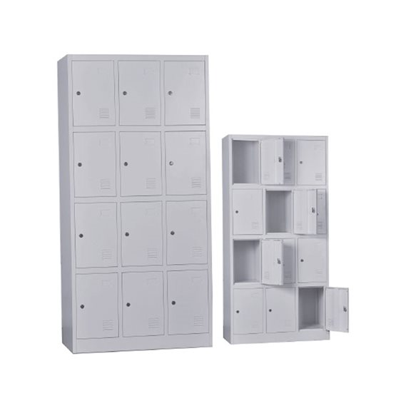 Locker 12 Θέσεων Μέταλλο Βαφή Γκρι Ε6004,1