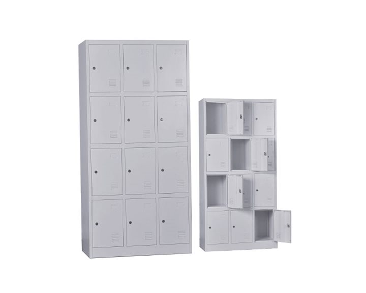 Locker 12 Θέσεων Μέταλλο Βαφή Γκρι Ε6004,1