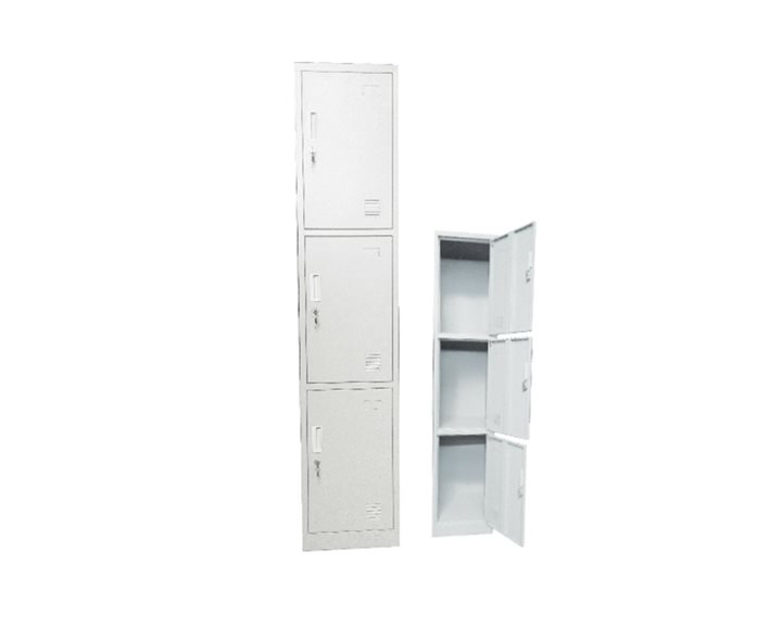 LOCKER 3 Θέσεων Μέταλλο Βαφή  Άσπρο Ε6006