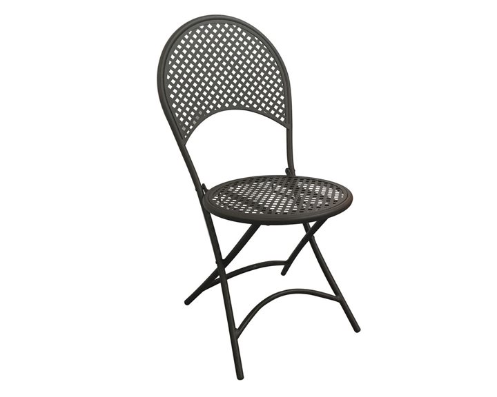 Rondo Καρέκλα Πτυσσόμενη, Μέταλλο Mesh Βαφή Μαύρο Ε5146