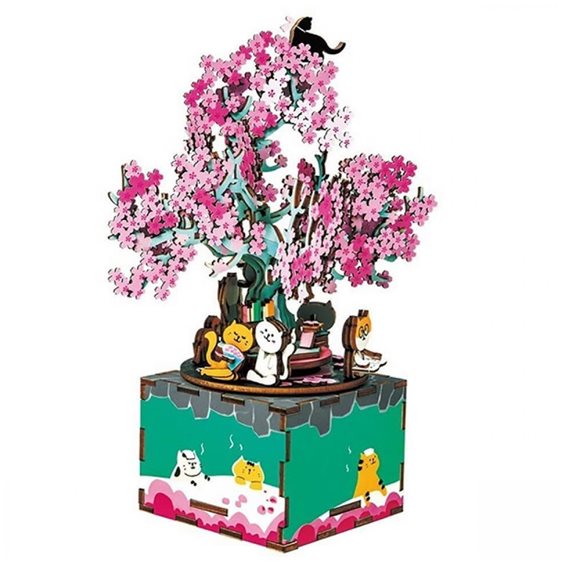 Robotime Κατασκευή Μουσικό Κουτί Cherry Blossom Tree