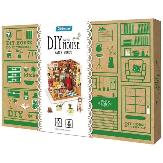 Robotime Κατασκευή Sam’s Study DIY Miniature House Kit