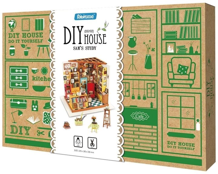 Robotime Κατασκευή Sam’s Study DIY Miniature House Kit
