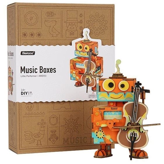 Robotime Κατασκευή Little Performer Music Box