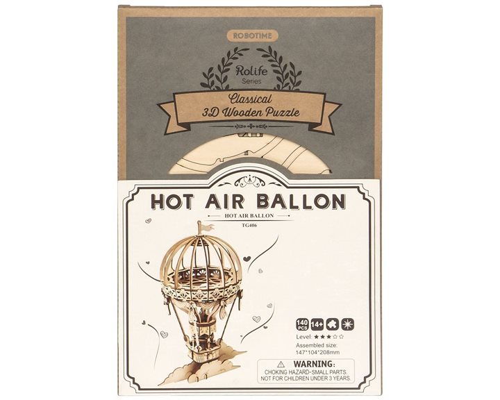 Robotime DIY Puzzle Hot Air Ballon 3D Wooden Puzzle 140pcs