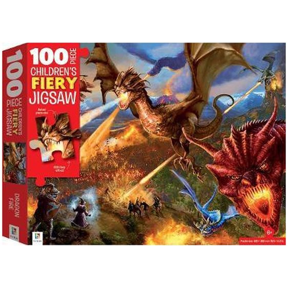 Hinkler Children’s Jigsaw with Treatments: Dragons 100pcs