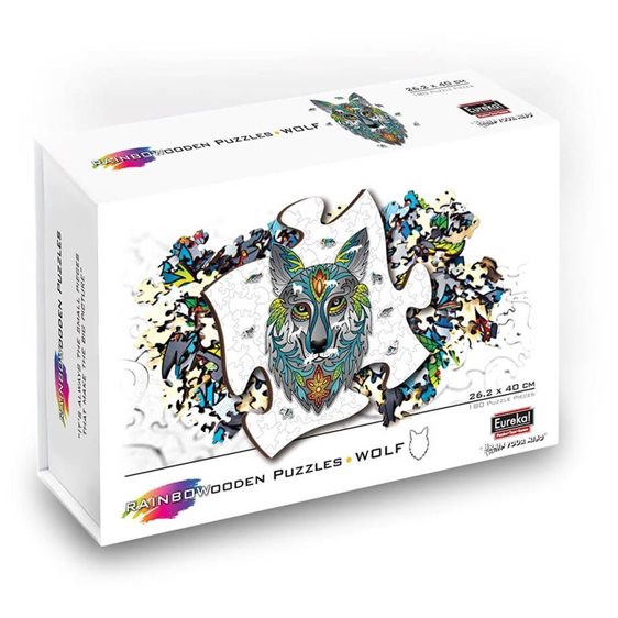 Eureka Puzzles Wooden Puzzle Wolf (180 pcs)