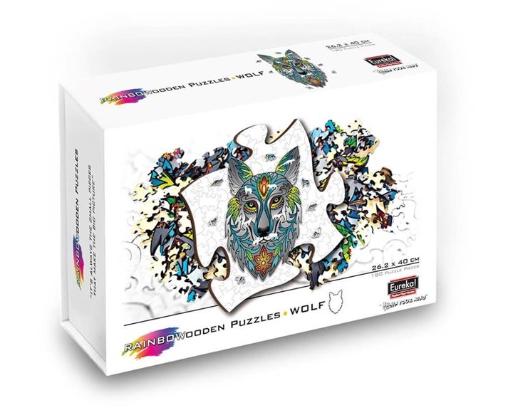 Eureka Puzzles Wooden Puzzle Wolf (180 pcs)