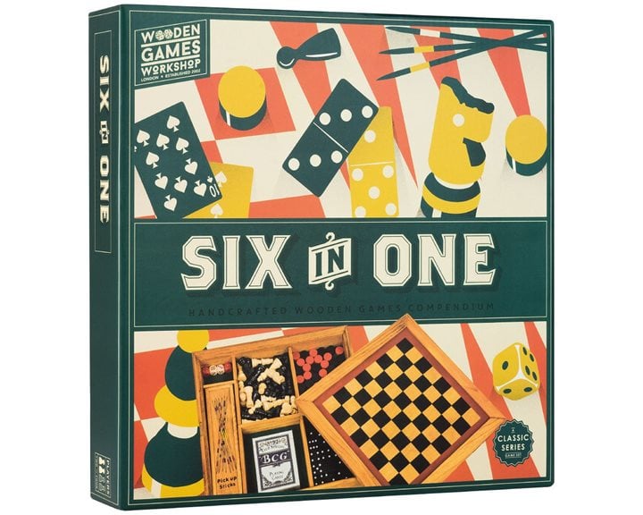 Professor Six in One Wooden Vintage Games Compendium