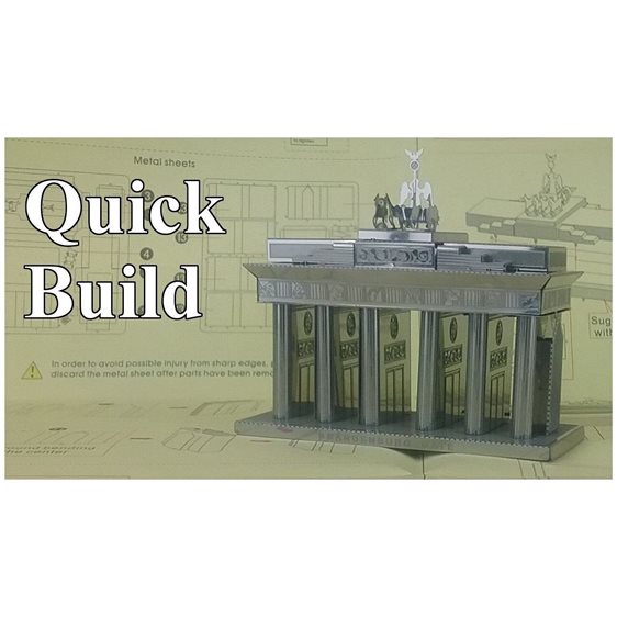 Puzzle Brandeburg Gate Metal 3D