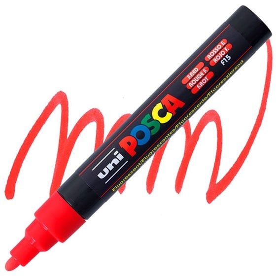 Mαρκαδόρος Uni Posca PC-5M Κοκκινος